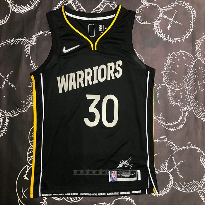 Camiseta Golden State Warriors Stephen Curry #30 Select Series 2022 Negro